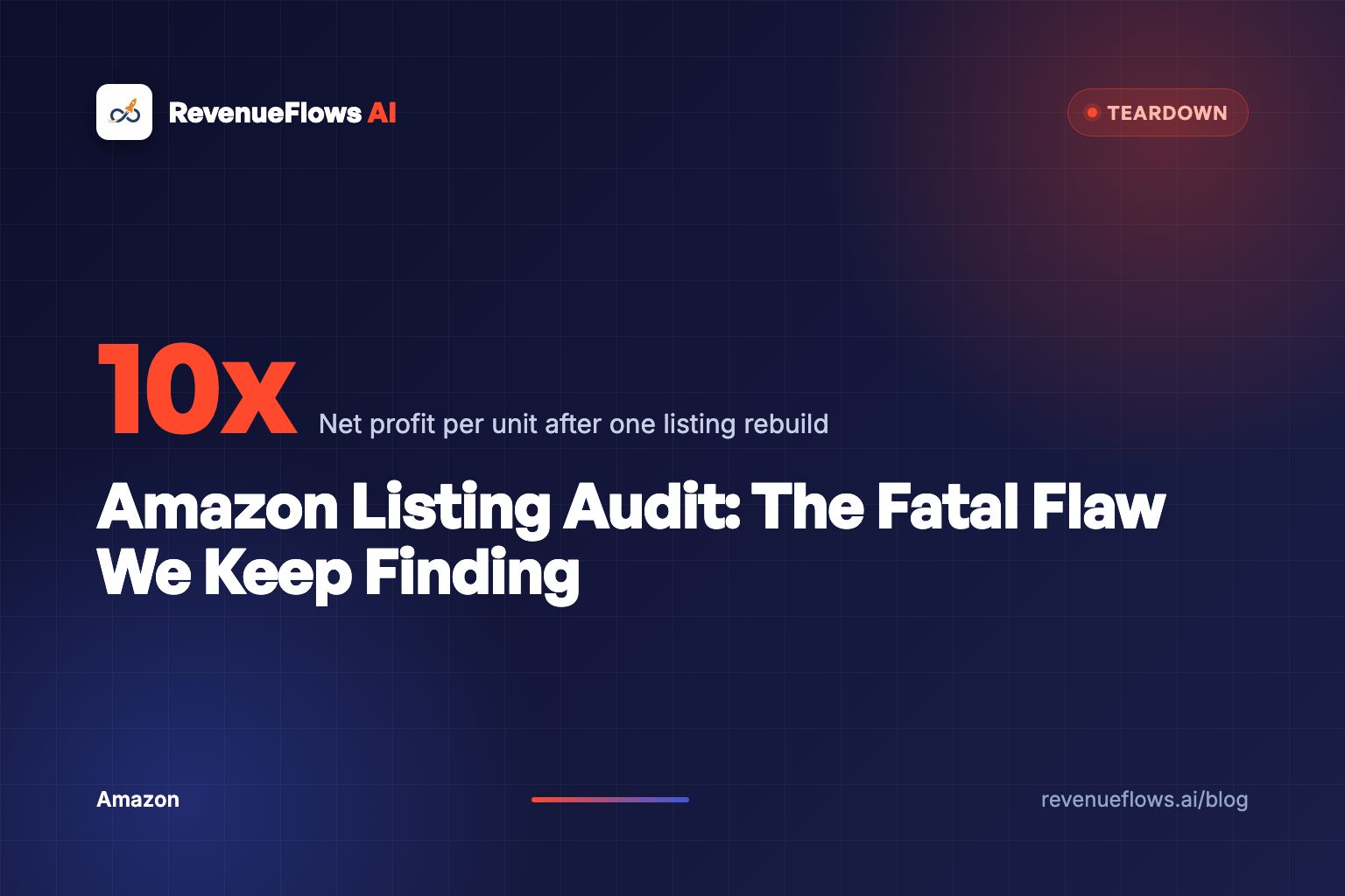 Amazon Listing Audit: The Fatal Flaw We Keep Finding