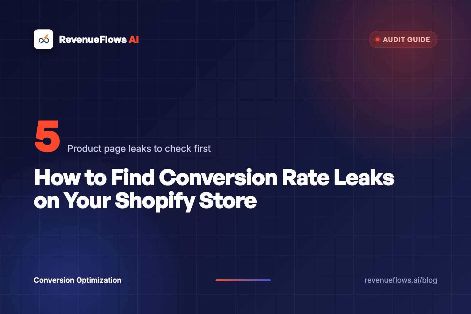 How to Find Conversion Rate Leaks on Your Shopify Store