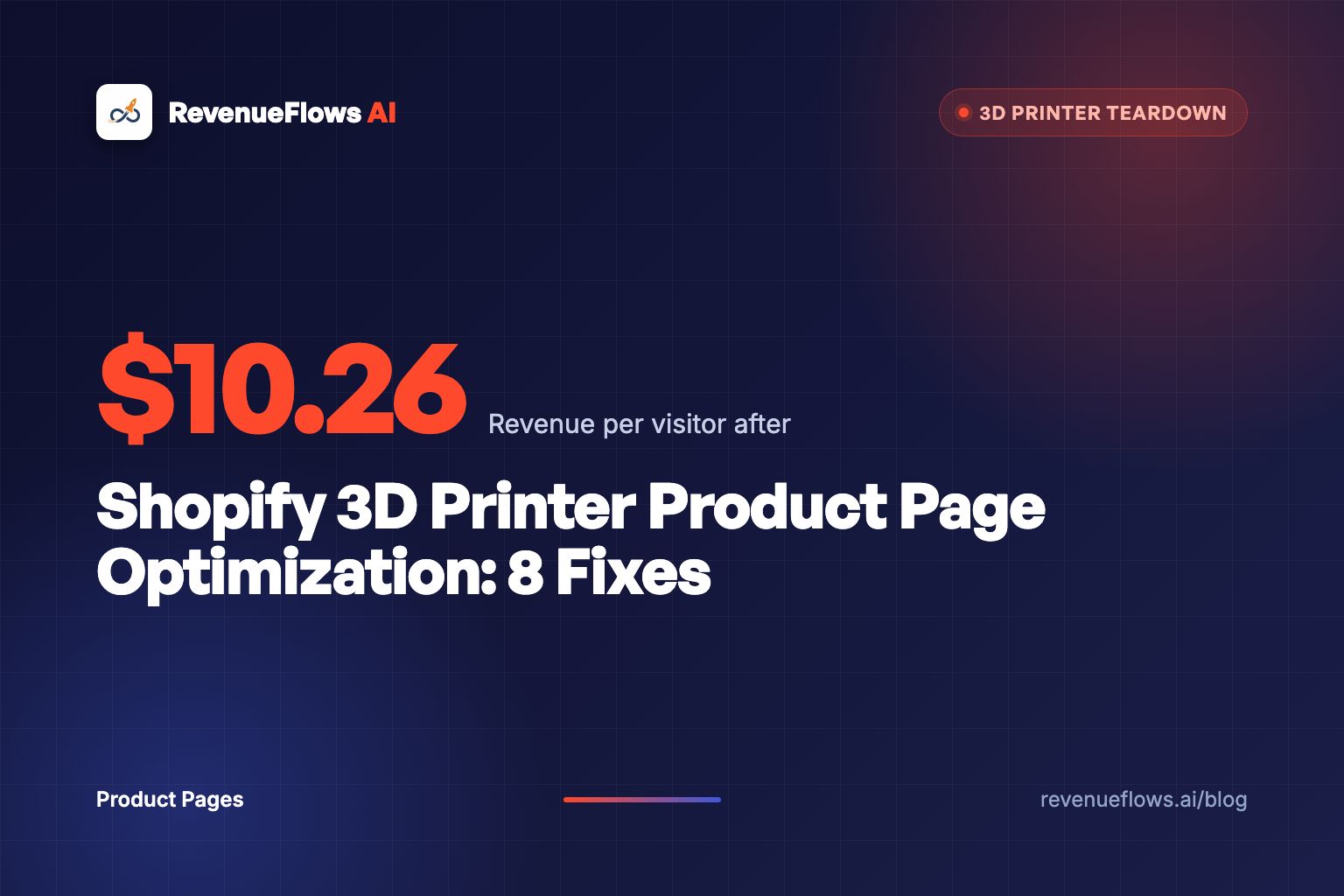 Shopify 3D Printer Product Page Optimization: 8 Fixes