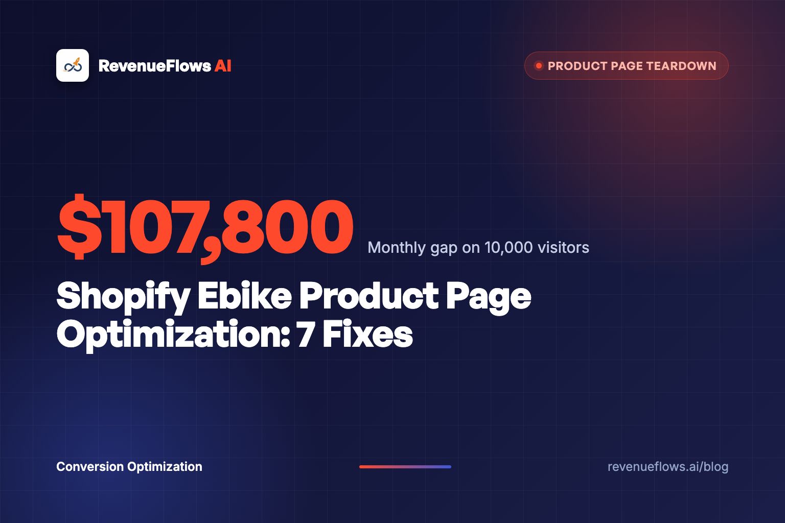 Shopify Ebike Product Page Optimization: 7 Fixes