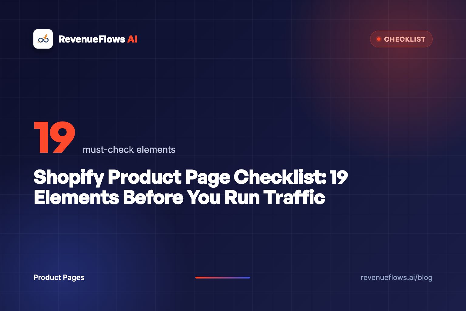 Shopify Product Page Checklist: 19 Elements Before You Run Traffic