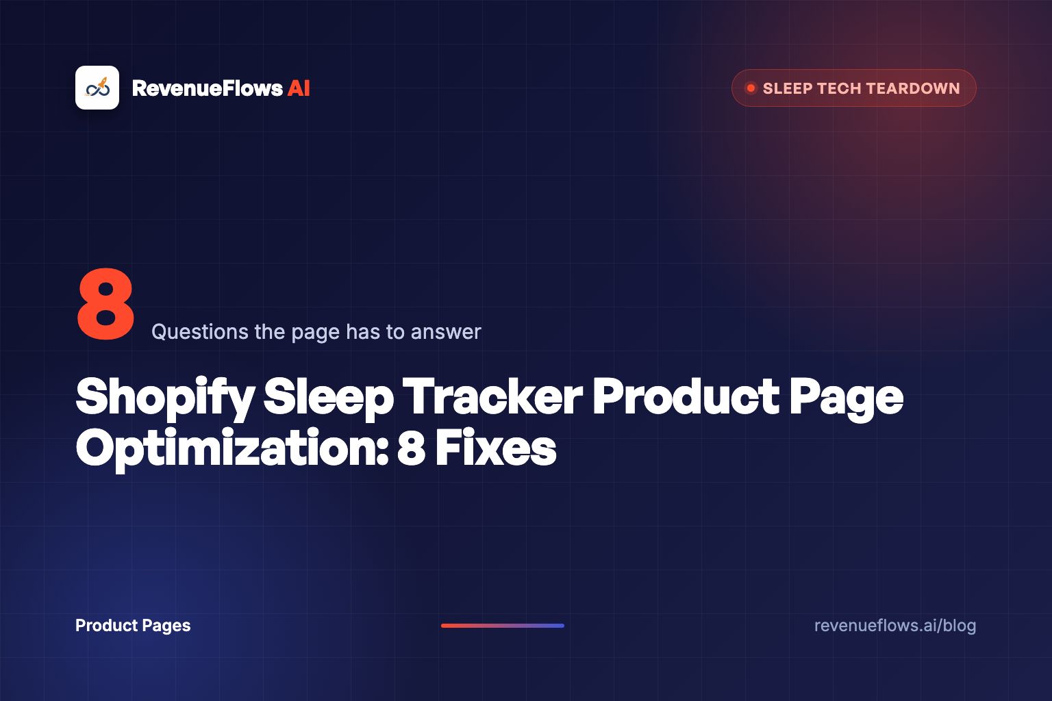 Shopify Sleep Tracker Product Page Optimization: 8 Fixes