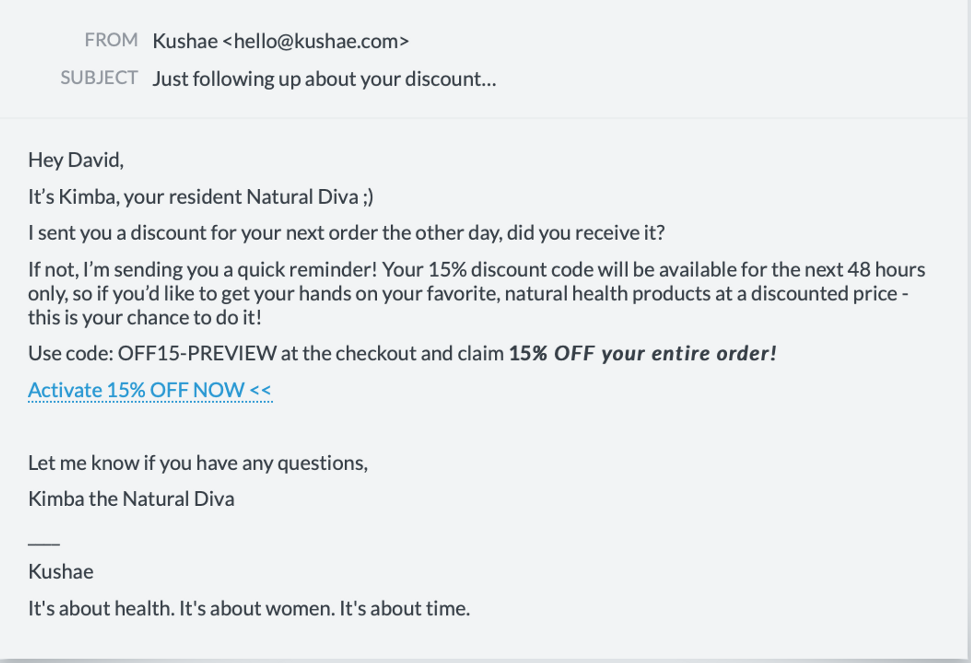 Example screenshot